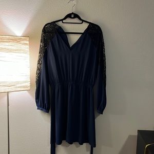 Express Navy Blue Dress
